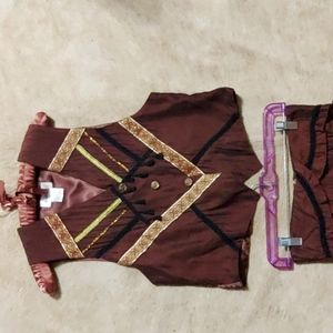 Boho Wide leg pants with matching vest